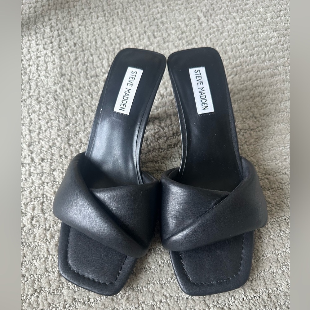 Steve Madden Black Women's Slide Sandals size 9